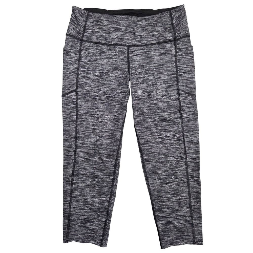 Victoria Sport Knockout by Victoria Secret Leggings Capri Black L Gym Athleisure